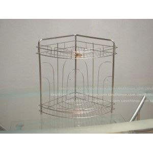 Kệ góc nhà tắm 2 tầng nan thoáng