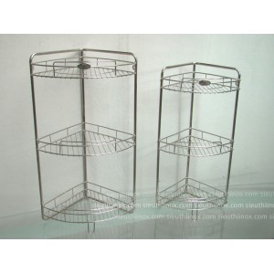 Kệ góc inox 3 tầng 25cm
