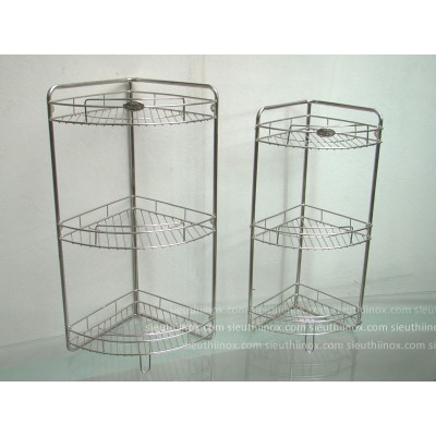 Kệ góc inox 3 tầng 25cm