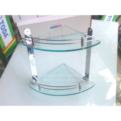 Kệ kính góc 2 tầng, KK04