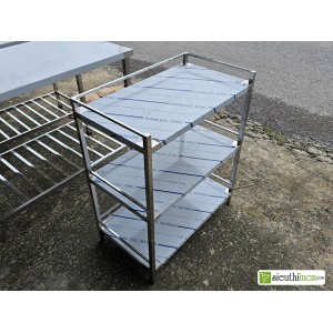 Kệ inox 3 tầng tấm phẳng, 70x40