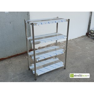 Kệ inox lắp ghép 4 tầng 80x40