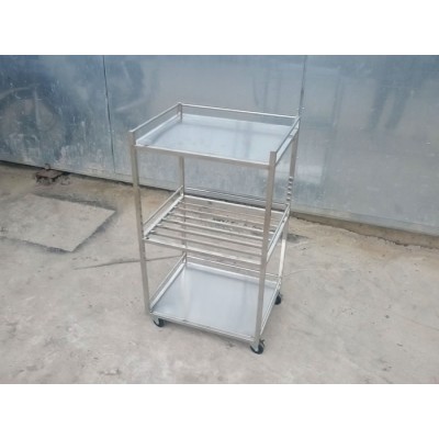 Kệ inox 3 tầng có bánh xe