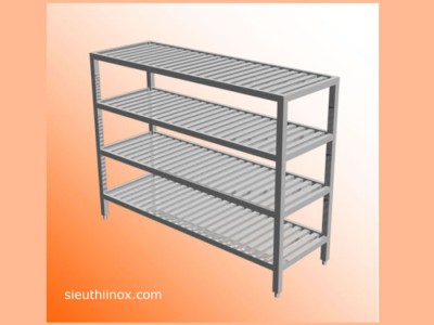 Kệ inox 4 tầng nan