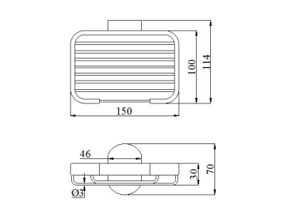 Kệ để xà bông nan lưới D1