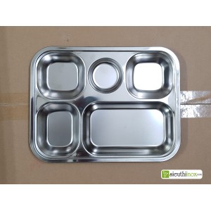 Khay cơm inox 5 ngăn, 5N3023T