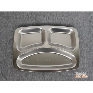 Khay cơm inox 3 ngăn, 3N2921