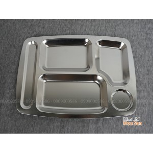 Khay cơm inox loại 5 ngăn, 5N3627B