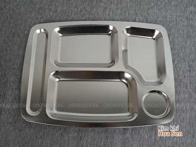 Khay cơm inox loại 5 ngăn, 5N3627B