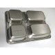 Khay cơm inox 304, 4 ngăn kèm nắp
