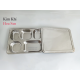 Khay cơm văn phòng 5 ngăn, nắp inox Khay cơm văn phòng 5 ngăn, nắp inox