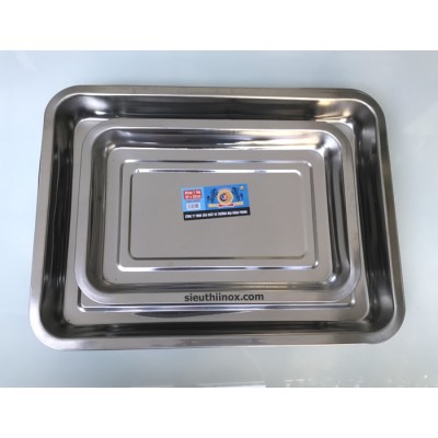 Khay inox sâu 5 cm