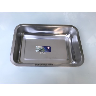 Khay inox 22x32 sâu 7