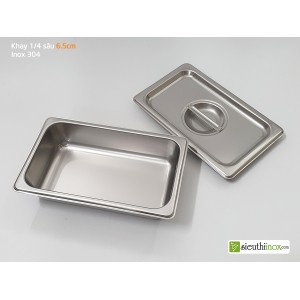 Khay đựng topping, khay buffet GN 1/4, inox 304 Khay đựng topping, khay buffet GN 1/4, inox 304