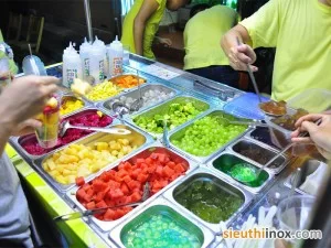 Khay đựng hoa quả, khay bán hoa quả dầm