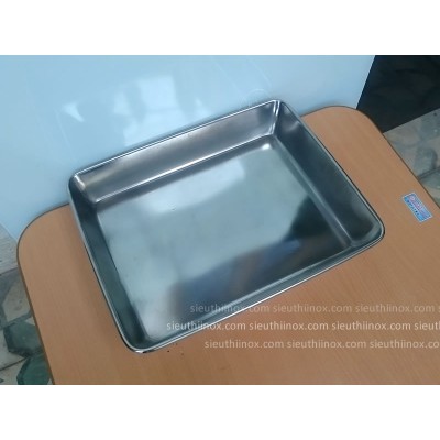 Khay inox đựng thực phẩm (mép nhỏ) Khay inox đựng thực phẩm (mép nhỏ)