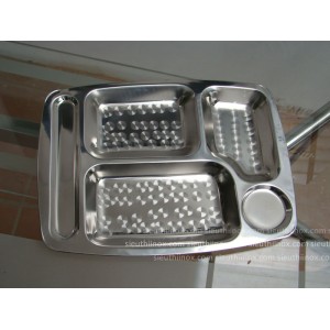 Khay cơm inox 5 ngăn đũa Khay cơm inox 5 ngăn đũa