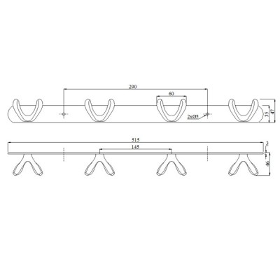 Móc treo quần áo 304, BN1024
