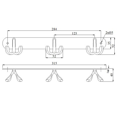Móc treo quần áo inox 304, BN223 Móc treo quần áo inox 304, BN223