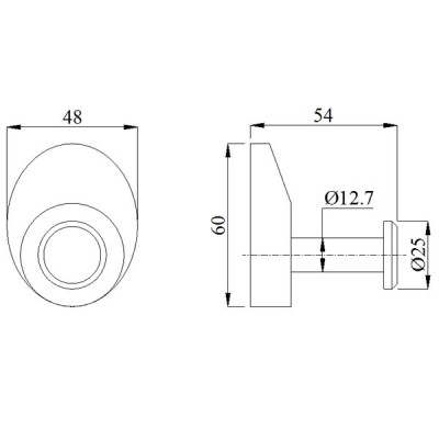 Móc áo đơn BN321