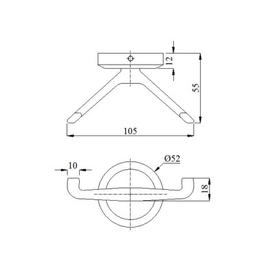 Móc treo quần áo inox, BN1070
