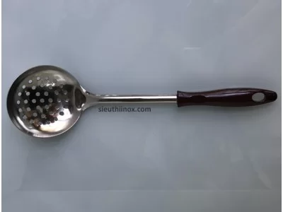 Muôi inox lỗ thủng (ốp nâu) Muôi inox lỗ thủng (ốp nâu)
