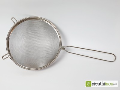 Rây lọc inox có tai gác, 25cm