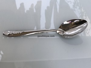 Thìa inox hoa văn mỏng