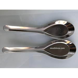 Thìa phở inox dày cán dài Thìa phở inox dày cán dài