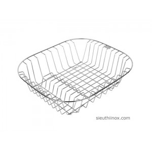 Rổ bồn inox có gờ đĩa 39x35 Rổ bồn inox có gờ đĩa 39x35