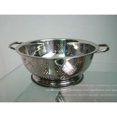 Rổ inox có đế, 26cm