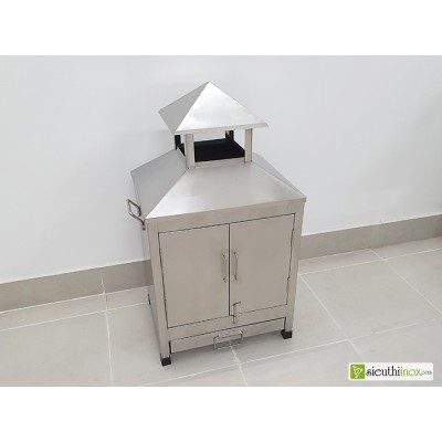 Thùng hóa vàng inox 304, nóc rời