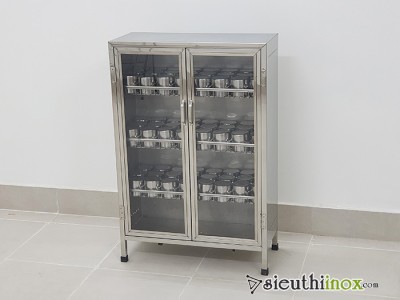 Tủ inox úp ca cốc trường học