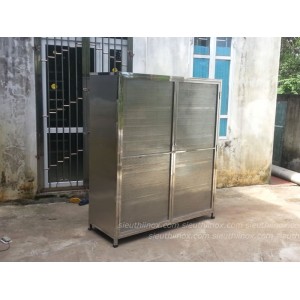 Tủ bát đĩa cánh lỗ thoáng