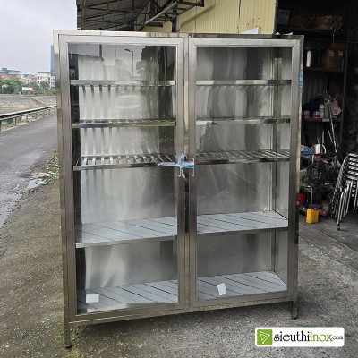 Tủ inox 304 để đồ đa năng, KT 1600x500x2000(mm)