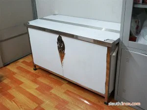 Tủ inox 2 cánh mở 1300x600x750