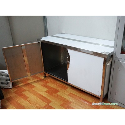 Tủ inox 2 cánh mở 1300x600x750
