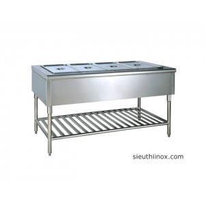 Bàn quầy giữ nóng thức ăn có giá nan