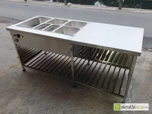 Bàn tủ quầy hâm nóng thức ăn