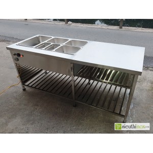 Bàn tủ quầy hâm nóng thức ăn