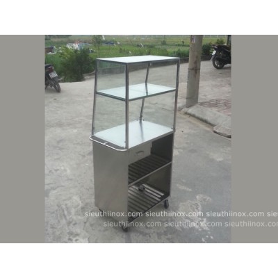 Tủ quầy bán hàng kệ kính nhỏ K14070