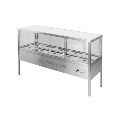 Tủ quầy giữ nóng thức ăn có kính