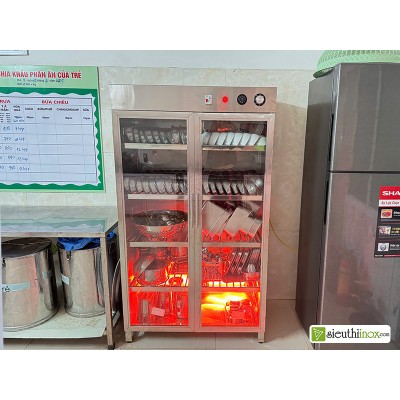 Tủ sấy bát đĩa 2 cánh, 900L, có chống giật