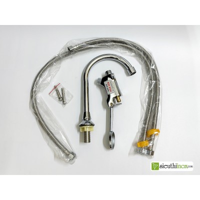 Van vòi rửa tay đạp chân chuyên dùng trong bệnh viện, phòng sạch. Kim khí Hoa Sen