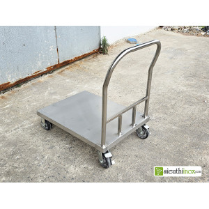Xe đẩy inox 1 tầng 90x60 Xe đẩy inox 1 tầng 90x60
