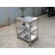 Xe đẩy inox 3 tầng dạng khay