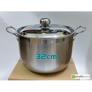 Nồi luộc gà inox 3 đáy 32cm, Fivestar, inox 430, bếp từ Nồi luộc gà inox 3 đáy 32cm, Fivestar, inox 430, bếp từ