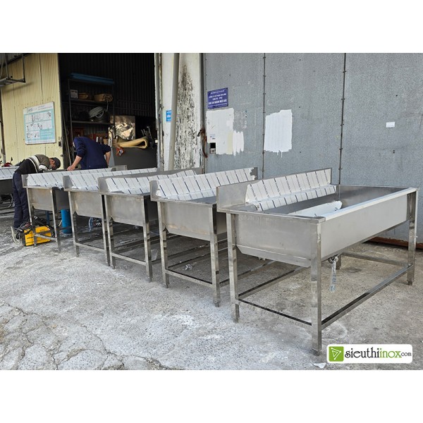 Xuất xưởng lô chậu rửa, bồn rửa công nghiệp 1 hố cho khách hàng ở Quảng Ninh Xuất xưởng lô chậu rửa, bồn rửa công nghiệp 1 hố cho khách hàng ở Quảng Ninh