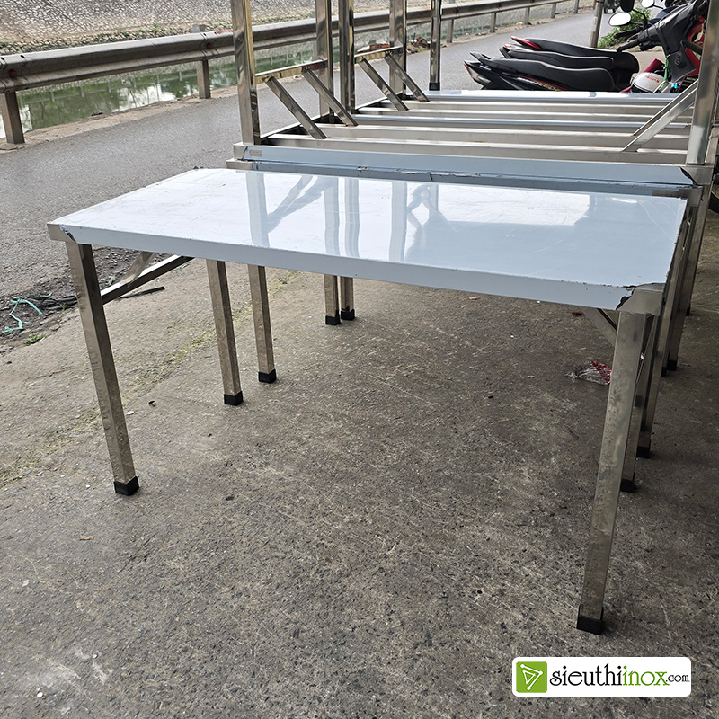 bàn ăn inox 1 tầng