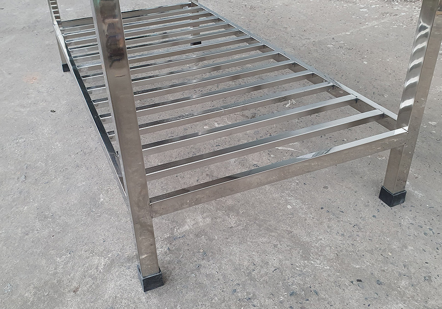 bàn inox 2 tầng 1500x700